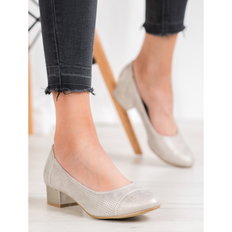 Goodin Escarpins Ajourés Sur Un Pilier d'or 1