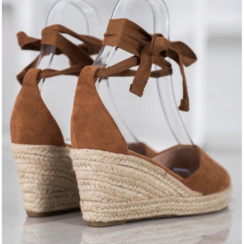 SHELOVET Espadrilles Compensées brun 1