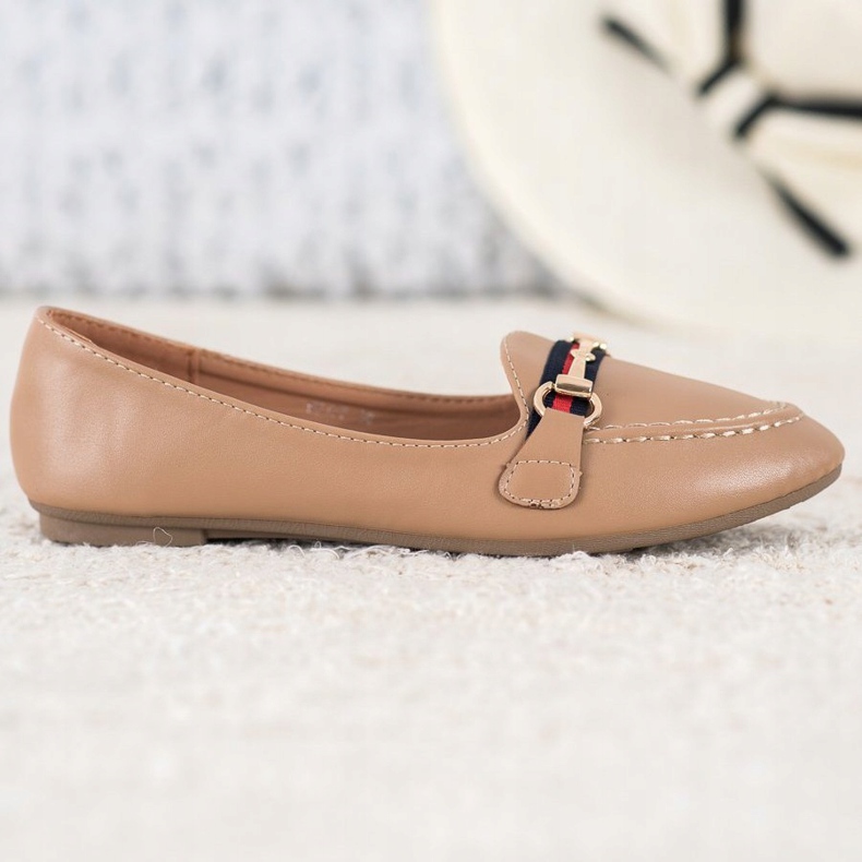 Clowse Seigneurs à la mode avec cuir écologique brun 2