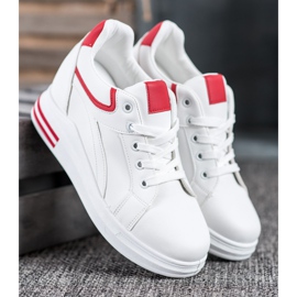 Lovery Espadrilles de coin blanche 2