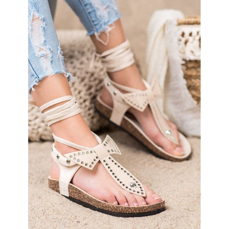 Seastar Sandales tongs nouées brun 1