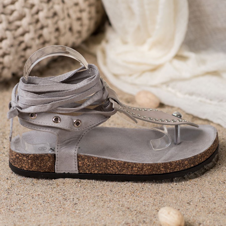 Seastar Sandales tongs nouées gris 2