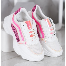 Marquiz Baskets avec empiècements néon blanche multicolore 2