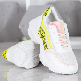 Marquiz Baskets avec empiècements fluo blanche multicolore 4