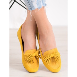 Nio Nio Mocassins à franges jaune 1