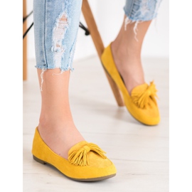 Nio Nio Mocassins à franges jaune 5