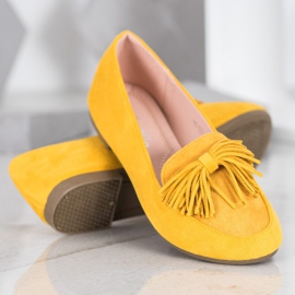 Nio Nio Mocassins à franges jaune 3