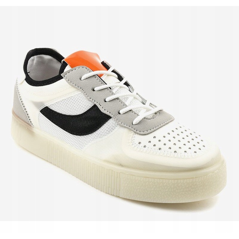 Chaussures de sport blanches baskets LA51P multicolore 1