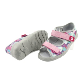 Chaussures pour enfants Befado 969Y149 rose gris 4