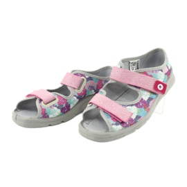 Chaussures pour enfants Befado 969Y149 rose gris 3