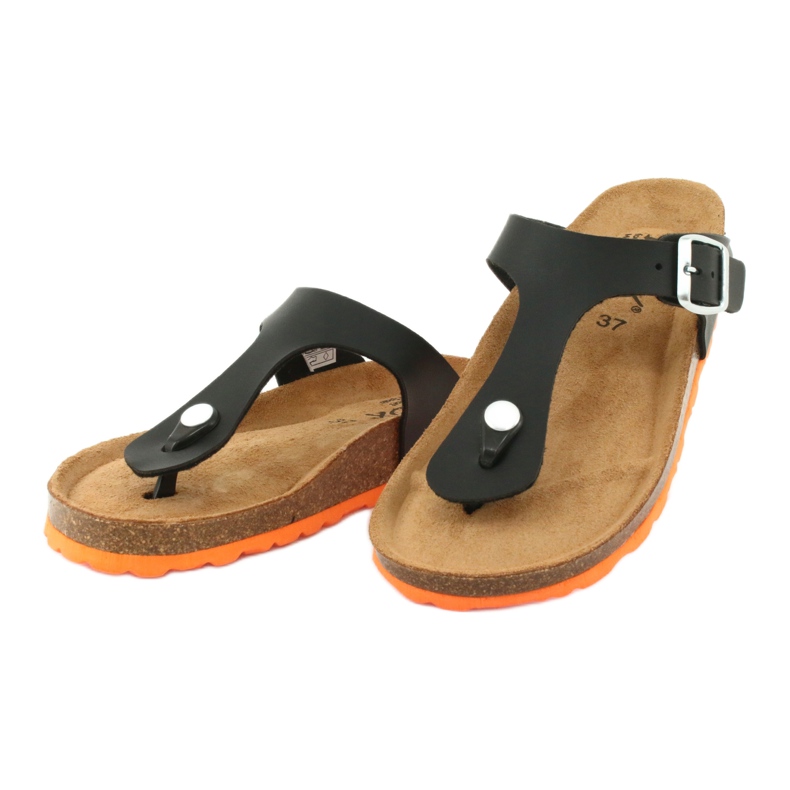 Chaussons médicaux BIOX Gerona noir le noir orange 2