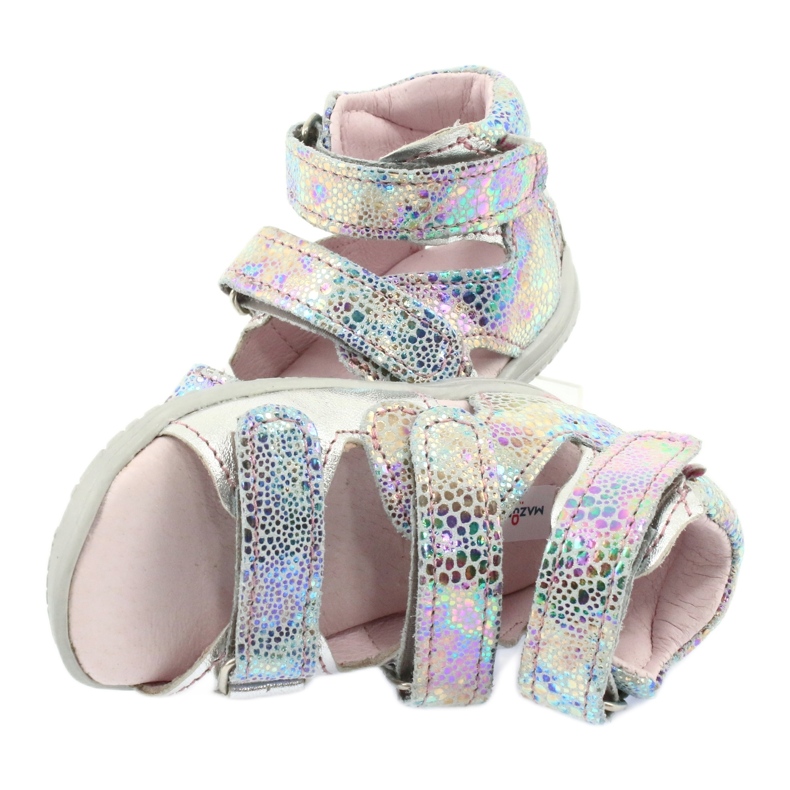 Sandales métalliques Sandales Haute mazurek argent préventif 291 5