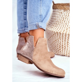 EVE Bottes Talon Plat Femme Printemps Kaki Viva beige 2 EVE Bottes Talon Plat Femme Printemps Kaki Viva beige 2