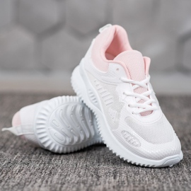 SHELOVET Baskets avec maille blanche 1