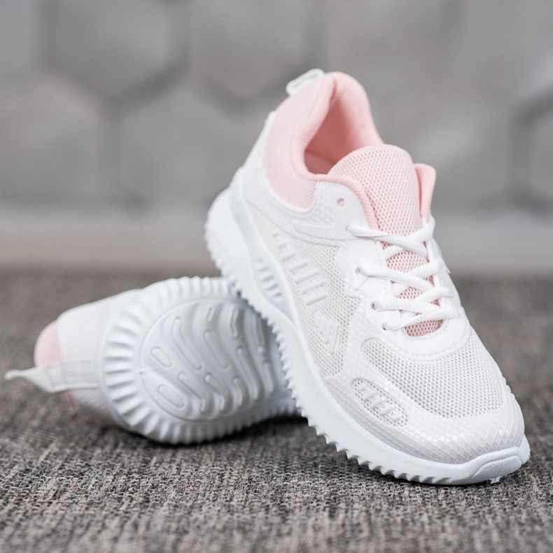 SHELOVET Baskets avec maille blanc 1