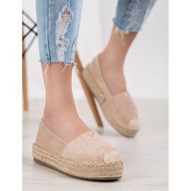 SHELOVET Espadrilles Sur La Plateforme brun 1