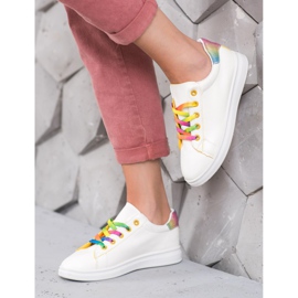 SHELOVET Chaussures de sport à la mode blanc 1