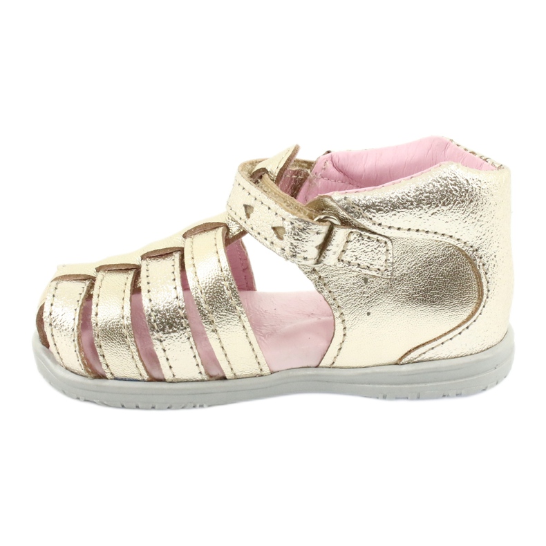 Sandales en cuir doré Mazurek 245 1