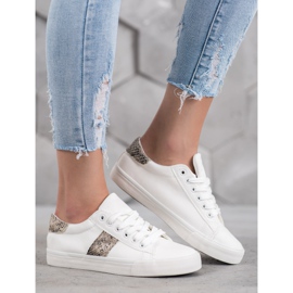 SDS Chaussures de sport sur semelle épaisse blanc 2