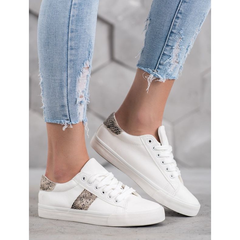 SDS Chaussures de sport sur semelle épaisse blanche 2 SDS Chaussures de sport sur semelle épaisse blanche 2