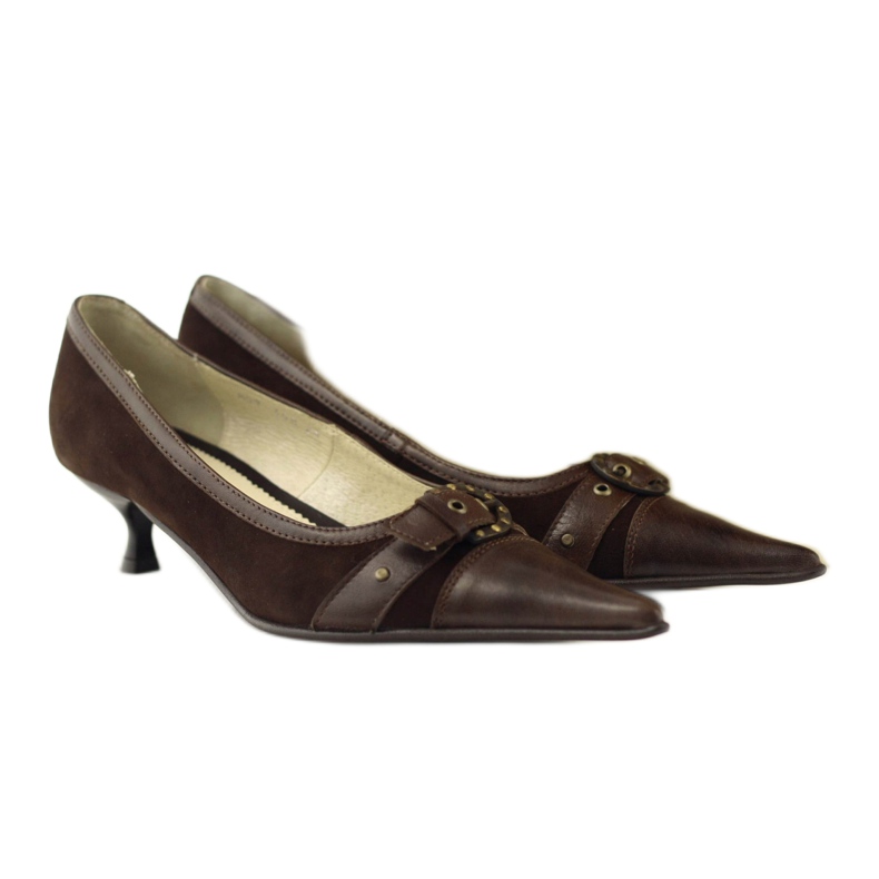 Eksbut Escarpins en cuir marron brun 5 Eksbut Escarpins en cuir marron brun 5
