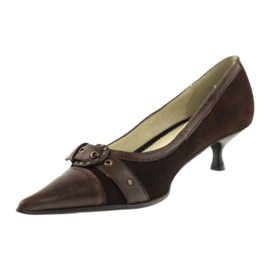 Eksbut Escarpins en cuir marron brun 2 Eksbut Escarpins en cuir marron brun 2