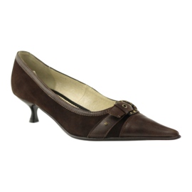 Eksbut Escarpins en cuir marron brun 1 Eksbut Escarpins en cuir marron brun 1