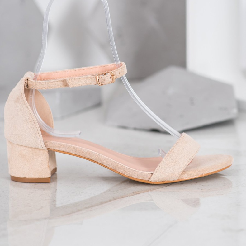 Small Swan Sandales à talons bas brun 2