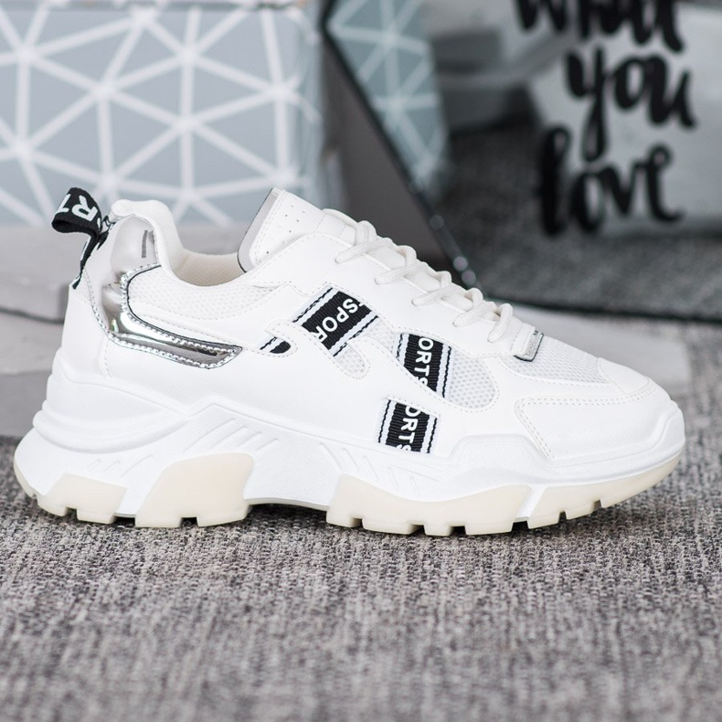 SHELOVET Baskets de sport blanches 2