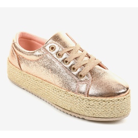 Espadrilles roses à lacets 6220 1
