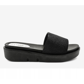 Chaussons brillants noirs E3969 le noir 2