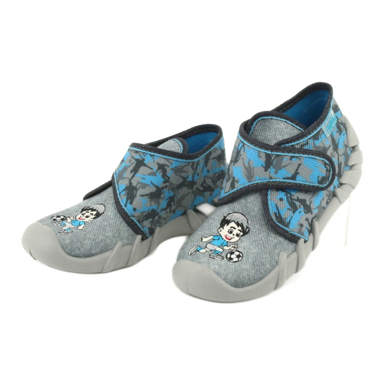 Chaussures enfant Befado 523P014 bleu gris 4