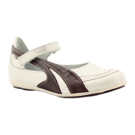 Ren But Ballerines en cuir Ren-But en solde blanche multicolore 1