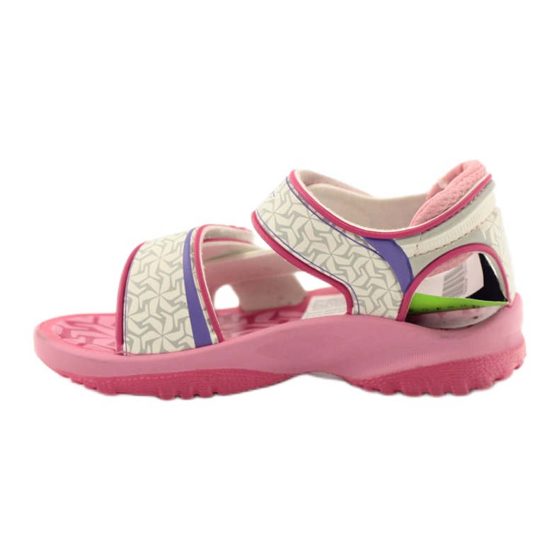 Rider Sandales pour enfants blanc rose cavalier pour Velcro 80608 3