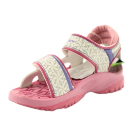 Rider Sandales pour enfants blanc rose cavalier pour Velcro 80608 2