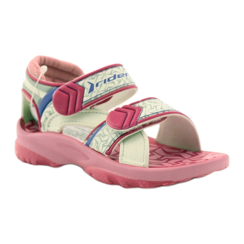 Rider Sandales pour enfants blanc rose cavalier pour Velcro 80608 1