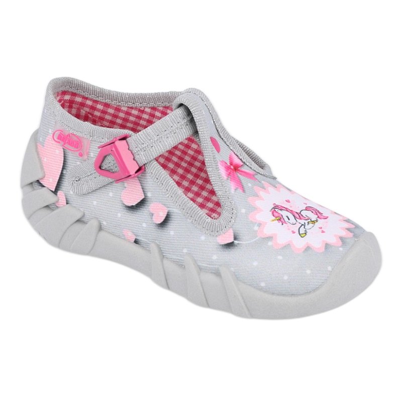 Chaussures enfant Befado 110P359 rose gris 1