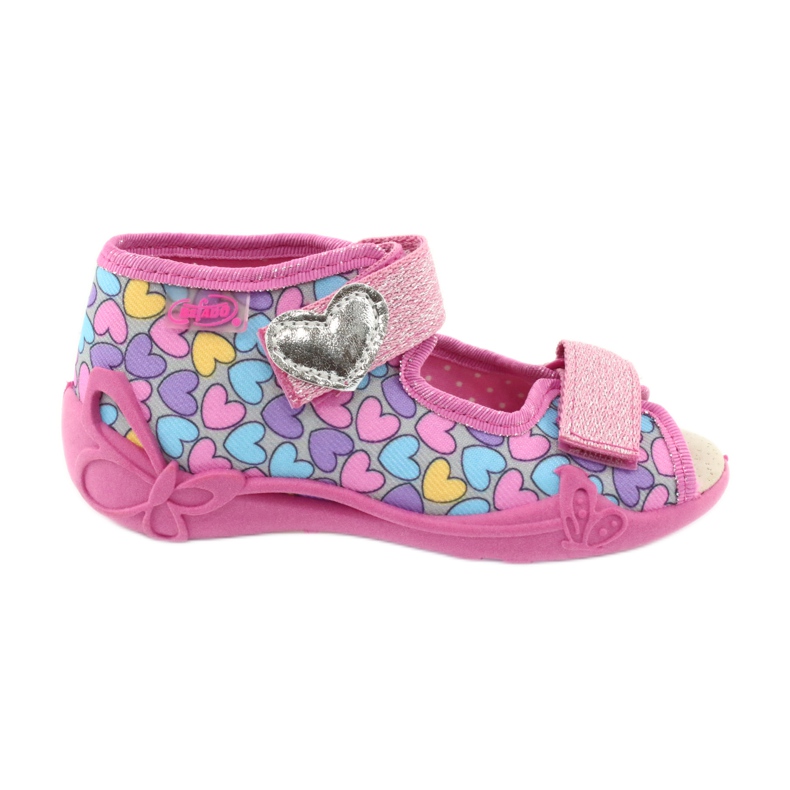Chaussures enfant Befado jaune 342P014 rose 1