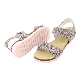 Sandales roses en léopard imprimé Bartek 76183-BBK 3