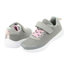 Evento 20DZ55-2312 Chaussures de sport pour velcro rose gris 3