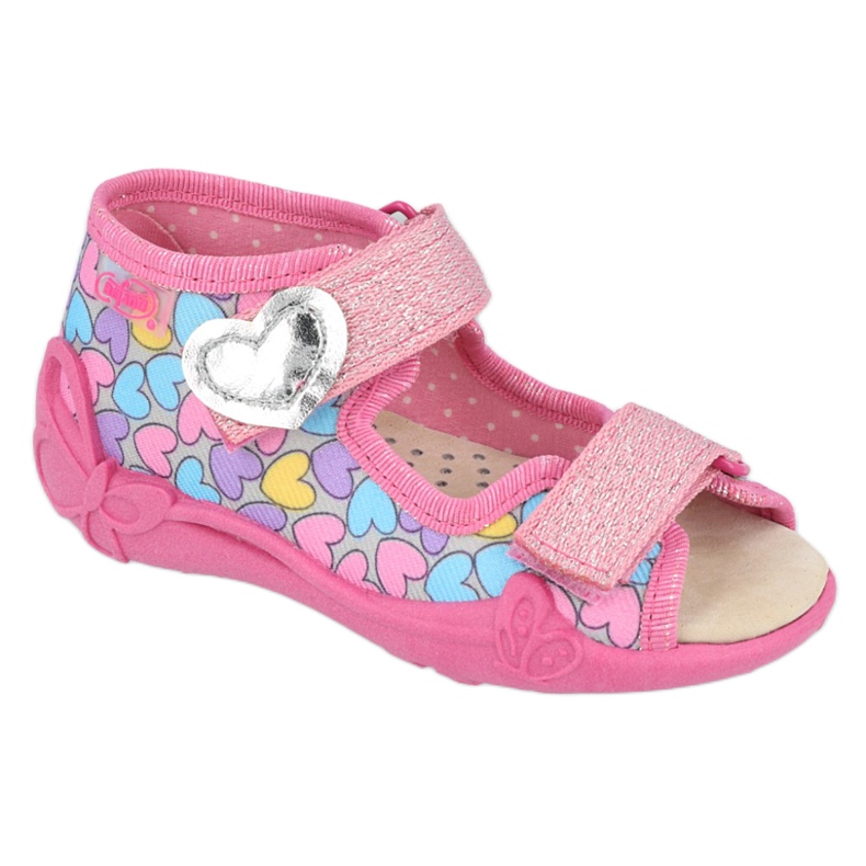 Chaussures enfant Befado jaune 342P014 rose 1