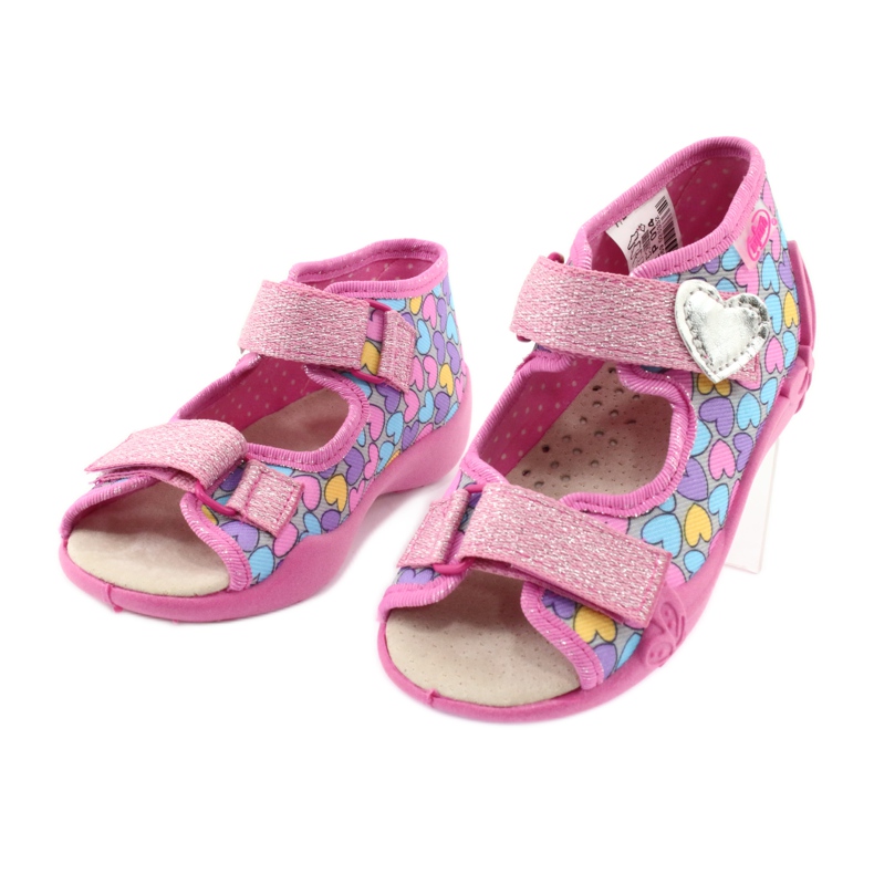 Chaussures enfant Befado jaune 342P014 rose 3
