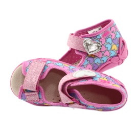 Chaussures enfant Befado jaune 342P014 rose 5