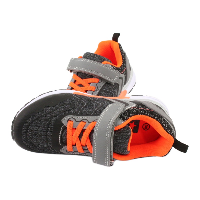 NEWS Chaussures de sport velcro 20DZ55-1777 noir 4