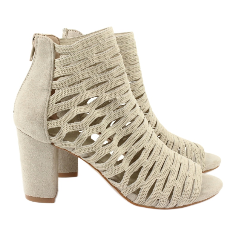 Sandales avec dessus en daim Filippo DS1275 / 20 BE beige 4