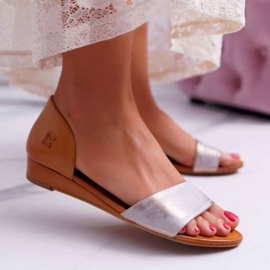 Sandales Femme Maciejka Cuir Rouge 1971 Nomara brun multicolore 1