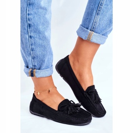 EVE Mocassins Femme Daim 20PB35-2003 Noir Donna Mia le noir 2