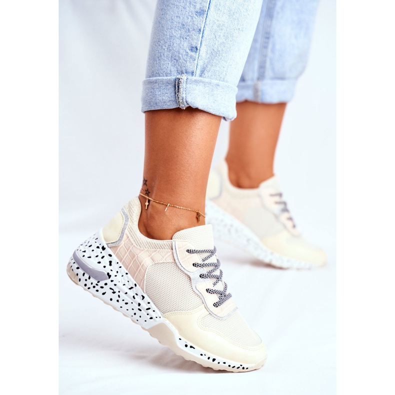 Chaussures Sport Femme Hidden Wedge Beige Pinky 2 Chaussures Sport Femme Hidden Wedge Beige Pinky 2