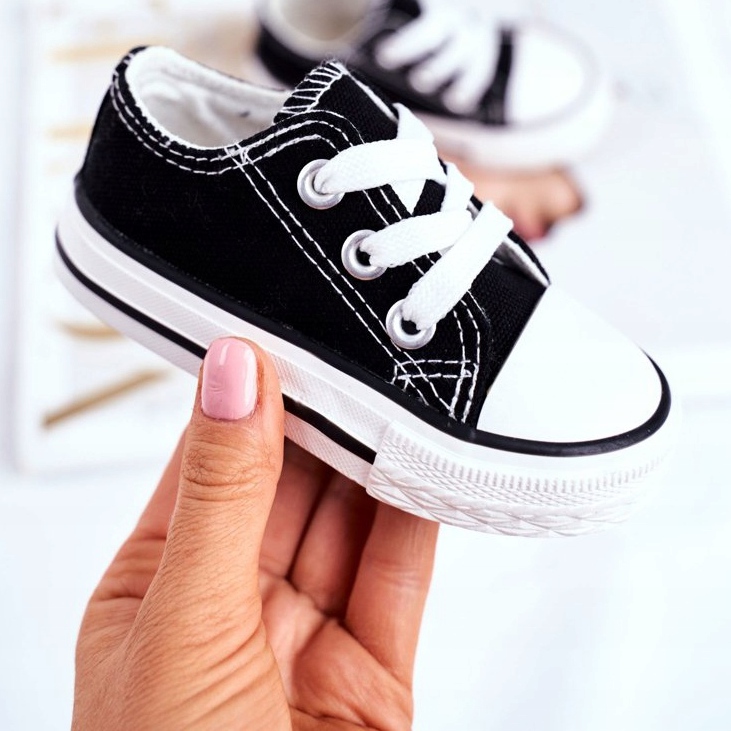 FRROCK Baskets classiques noires Filemon pour enfants 2