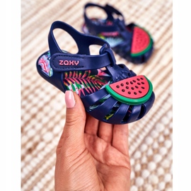 Sandales pour enfants avec velcro pastèque parfumée ZAXY FF3855013 bleu marin 1